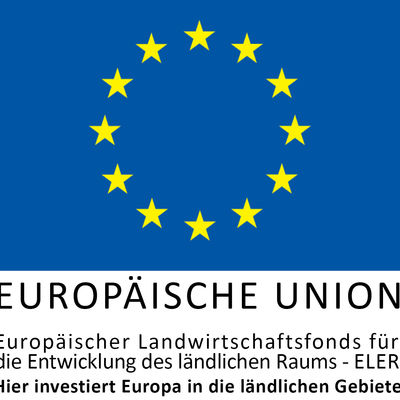 Logo "ELER": Europäischer Landwirtschaftsfonds für die Entwicklung des ländlichen Raums.