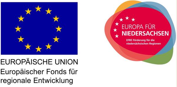 Logo: Europa für Niedersachsen - EFRE Förderung für die niedersächsischen Regionen
