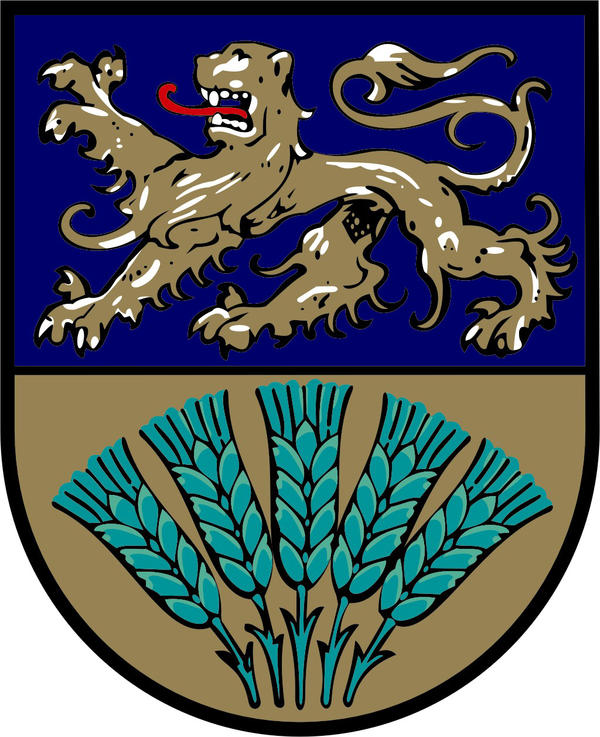 Das Wappen des Landkreises Wolfenbüttel.