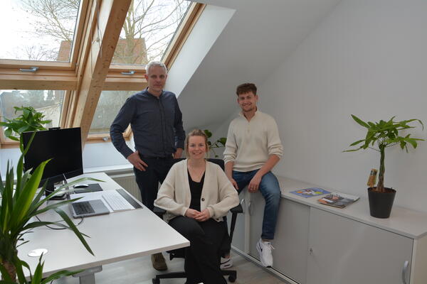 Wirtschaftsfrderung im Landkreis Wolfenbttel GmbH (von links): Dr. Claudius Schiller, Tanja Taniewski und Dennis Budin
