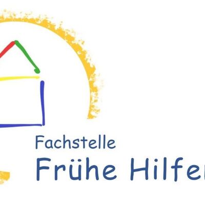 Frühe Hilfen-Logo: Ein Haus mit dem Schriftzug "Fachstelle für Frühe Hilfen"